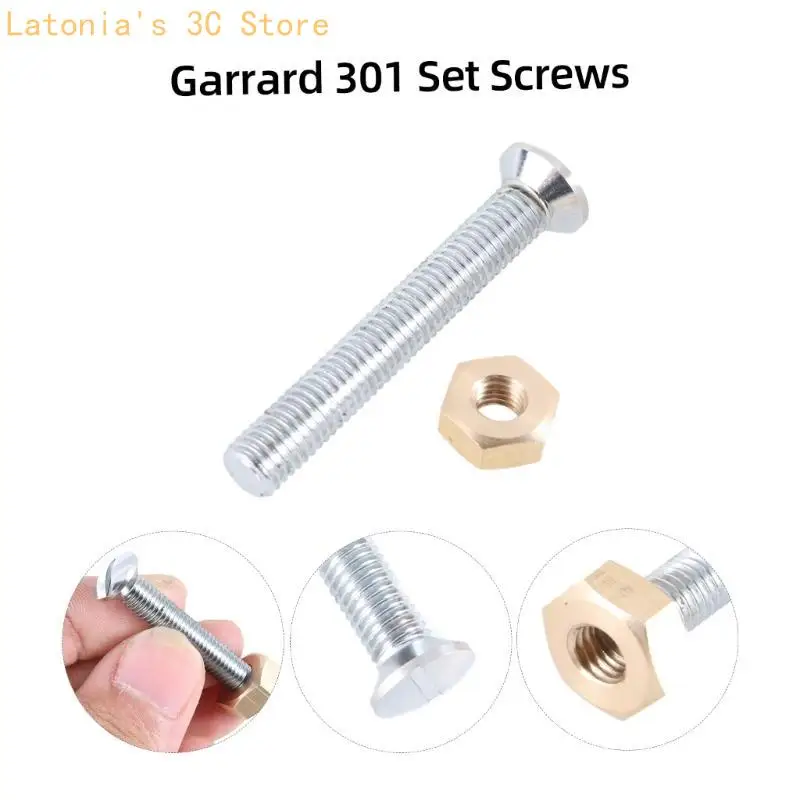 4Pcs Multipurpose Cartridge Mounting Turntable Stainless Steel Turntable Panel Fixing 6mm Screws For Garrard 301 X3UB