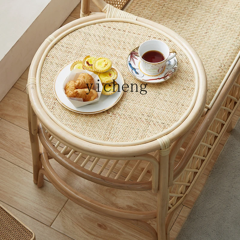 

XL photography tea table living room coffee table B & B rattan retro single antique phone