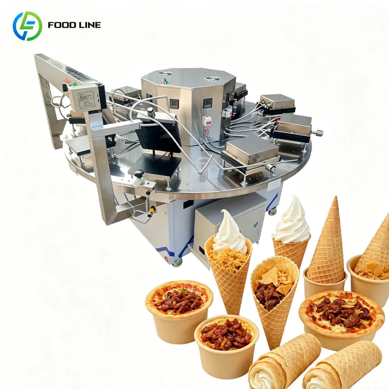 Commercial Wafer Roll Machine Automatic Biscuit Stick Egg Roll Production Line Bakery Equipment Customized
