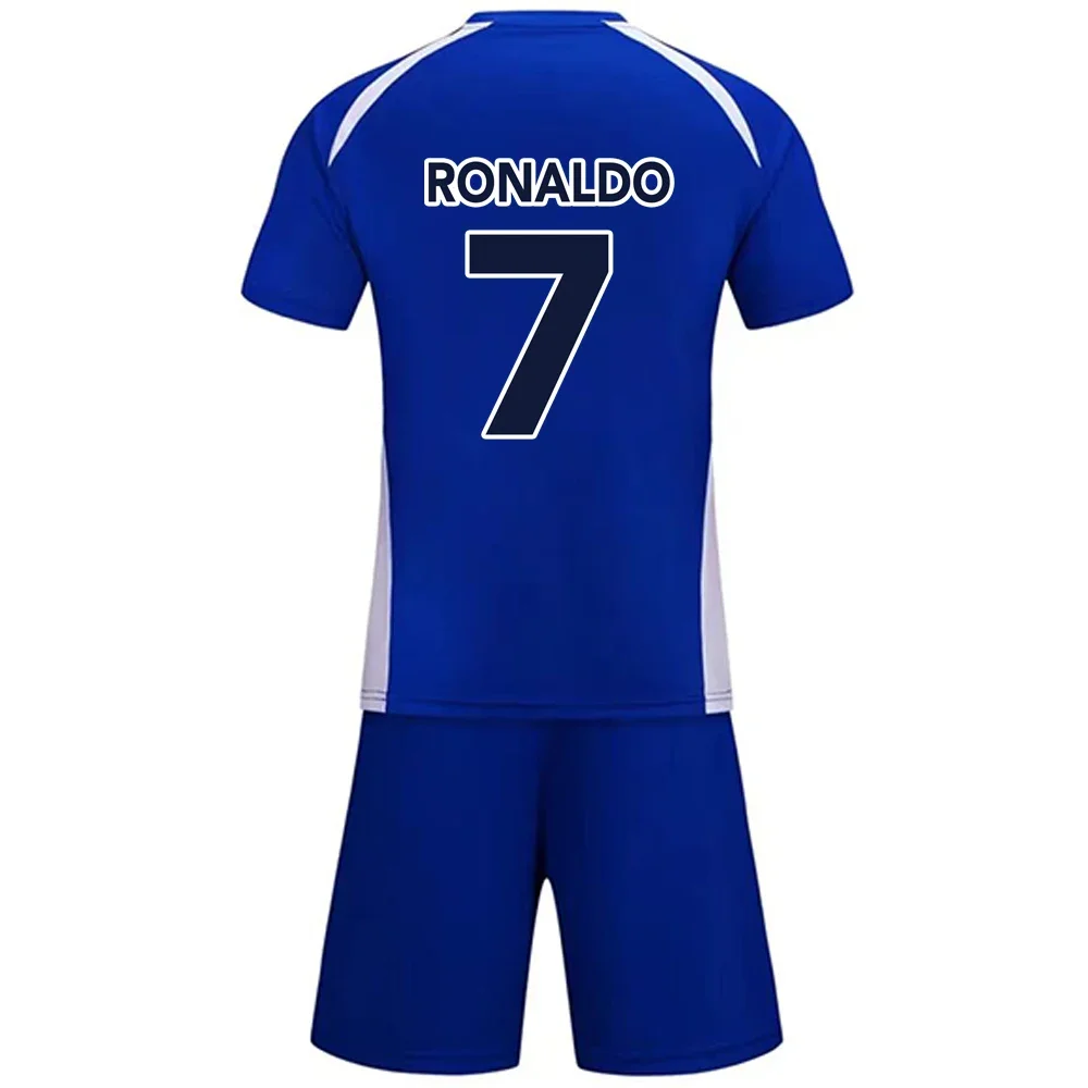 Maglie da calcio Kids Boy Soccer Jersey Set poliestere Soccer traspirante uniforme da calcio per bambini Girl Jersey Shorts Set