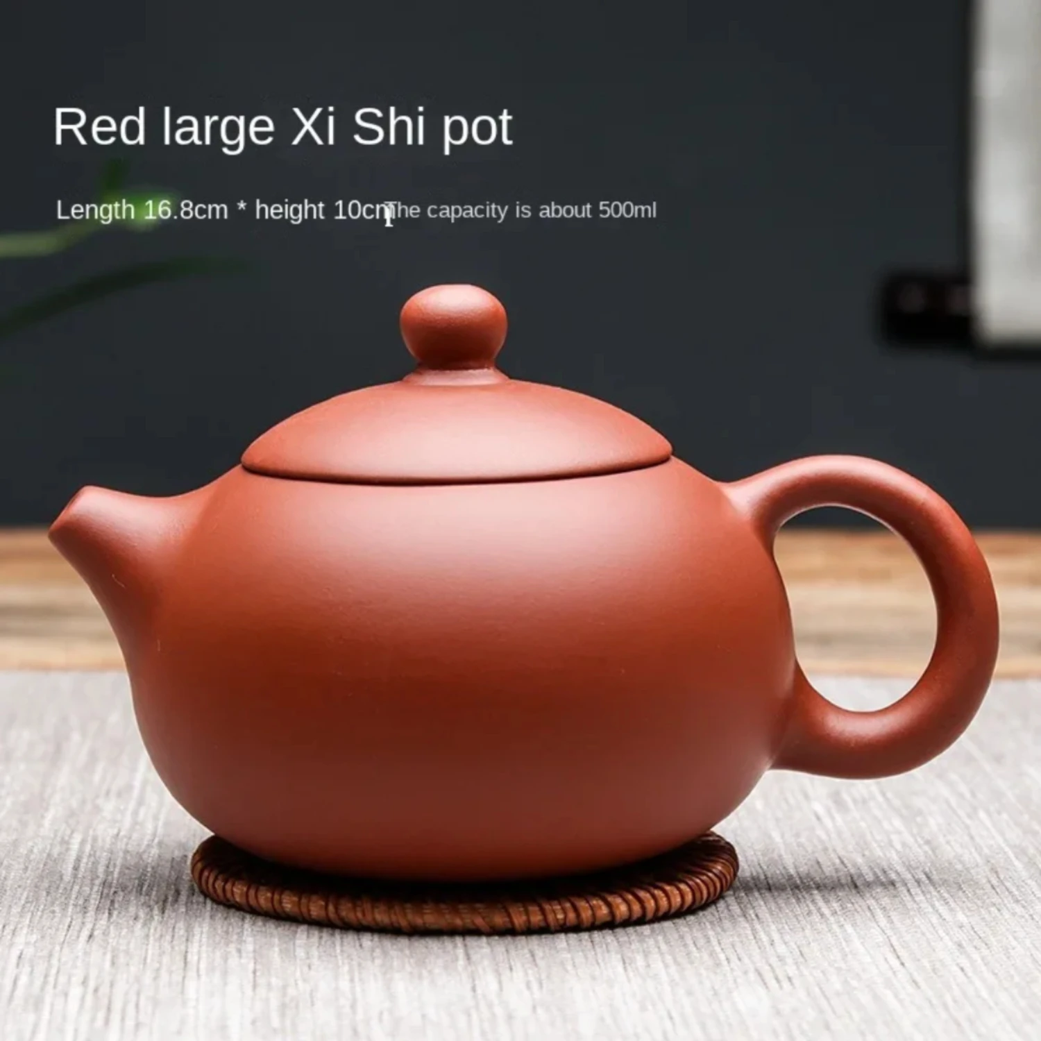 Yixing 500ML Capacity Yixing Machining Clay Teapot Xishi Tea Pot Chinese Tradition Teaware Oolong Pu're Tea Set Filter Kettle