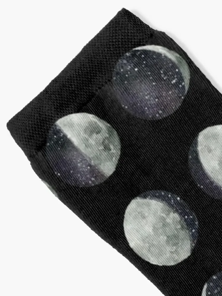 Moon Phases - Moon shirt - Moon dress - sticker- Watercolor & Ink Socks hip hop sports and leisure Women's Socks Men's