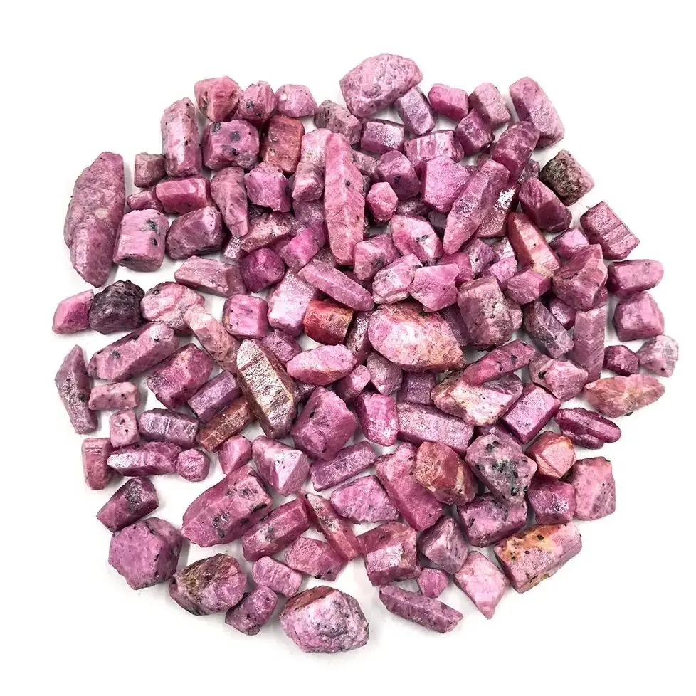 Minério natural corindo rubi pedras espécime colecionáveis cristais de reiki mineral cura gemas cruas bruxaria espiritual diy jóias