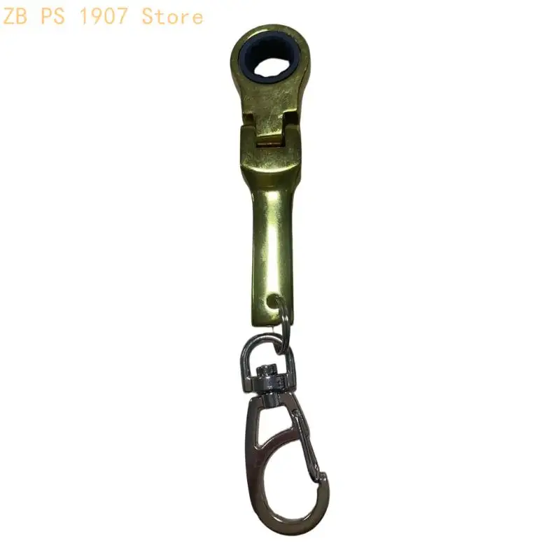 Small Ratchet Wrench Keychain Pendant For Daily Repairs And Outdoor Adventures 55KA