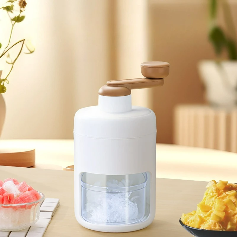 

Ручная бритва для льда, машина для производства льда, машина для производства снежного конуса, портативная дробилка с бесплатными лотками для кубов - без BPA для дома и улицы