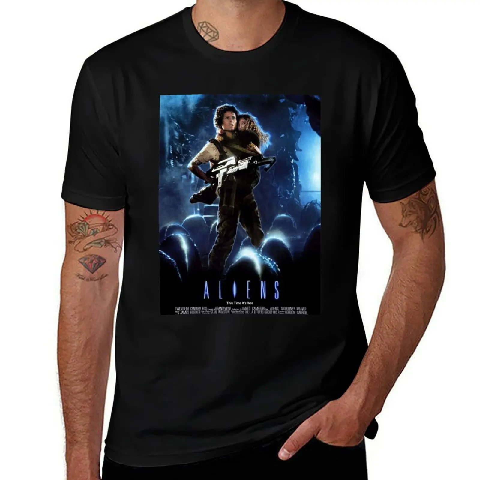 Aliens T-Shirt Non-Shrink Basic Cotton T-Shirt