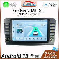 LELV 9'' Carplay Android Auto GPS Nav BT5 For Mercedes Benz W164 ML GL 2005-2012 For Benz 2006-2014 R-Class R280 R300 R320 R350