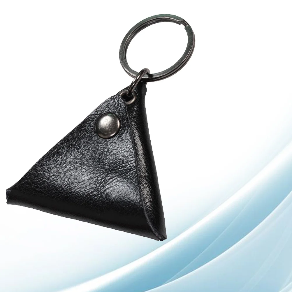 حامل اختيار الجيتار حقيبة مثلثة سوداء متينة وخفيفة الوزن ملحقات سلسلة المفاتيح حامل اختيار الجيتار #4