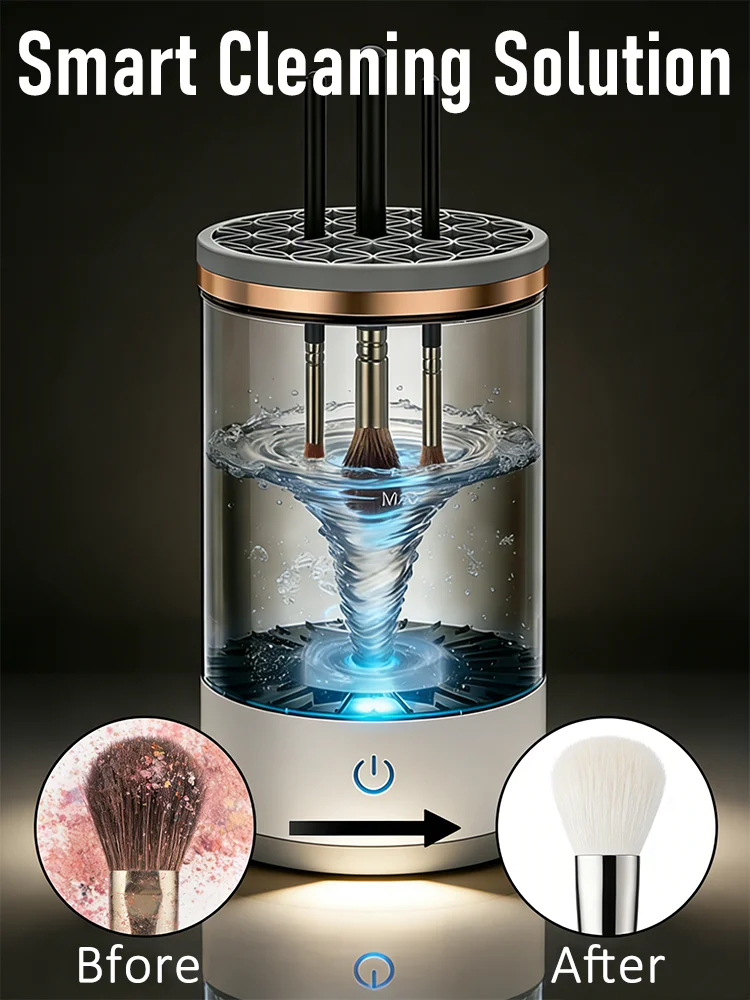Makeup Brush Cleaner Machine,USB Powered,Electric Make-Up Brush Cleaner,For All Size Beauty Makeup Brushes Set,free shipping