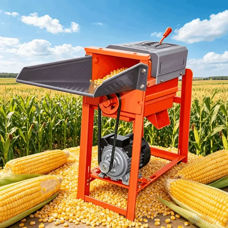 Household Electric Maize Threshing Machine High Efficiency Corn Peeler for Small Livestock Farm