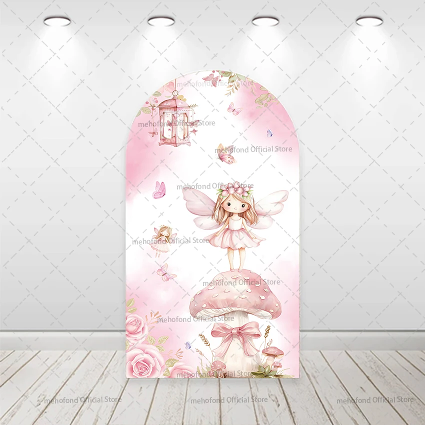 

Mehofon на заказ, двусторонняя розовая дверь, сказка, принцесса для девочек, день рождения, вечеринка, чехол для детского душа, арка Chiara, фон для декора, фон