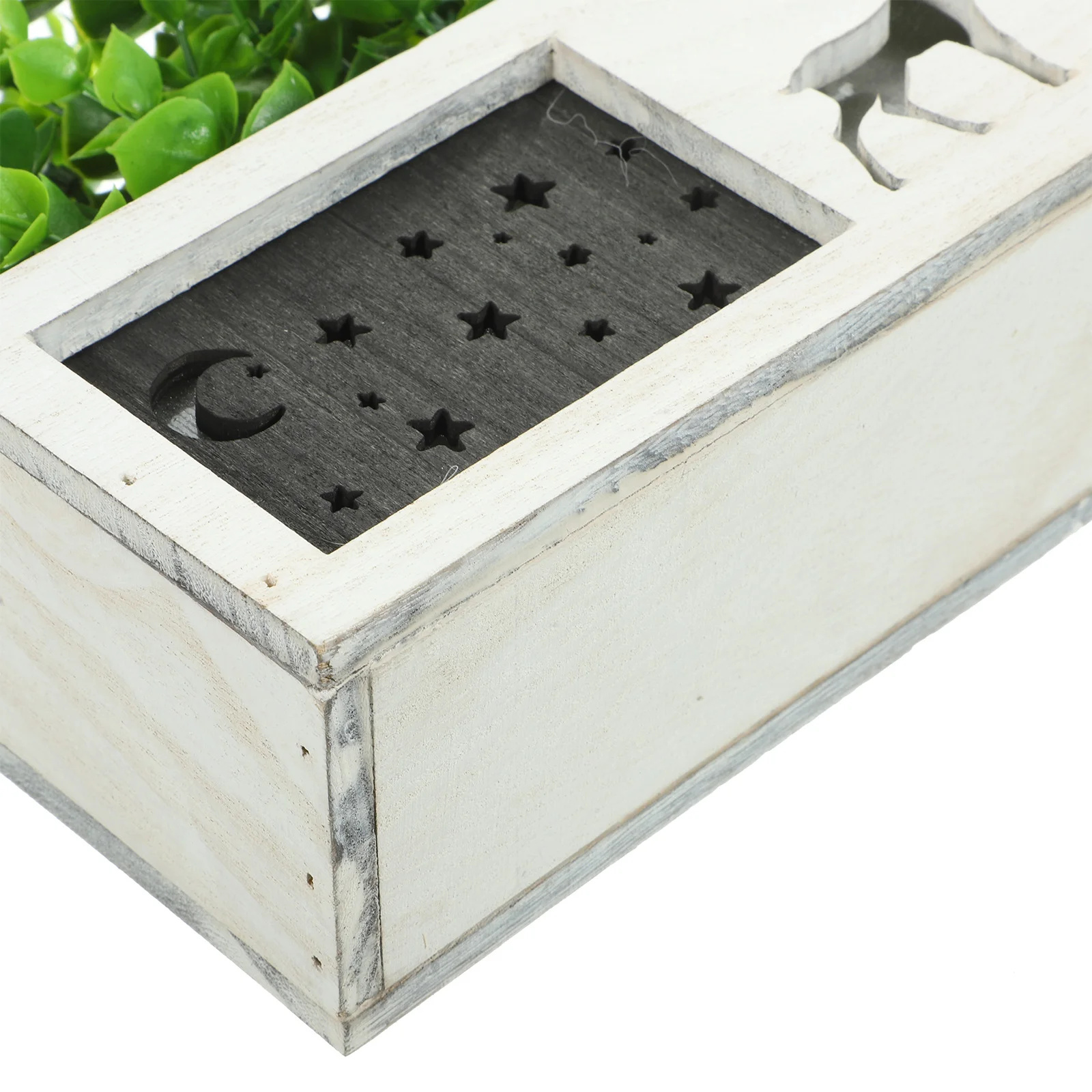

1 set Simulated Flowers Decor Artificial Bonsai Wooden Box Plastic Plant Home Hotel Club Restaurant Model Room Villa Decorative