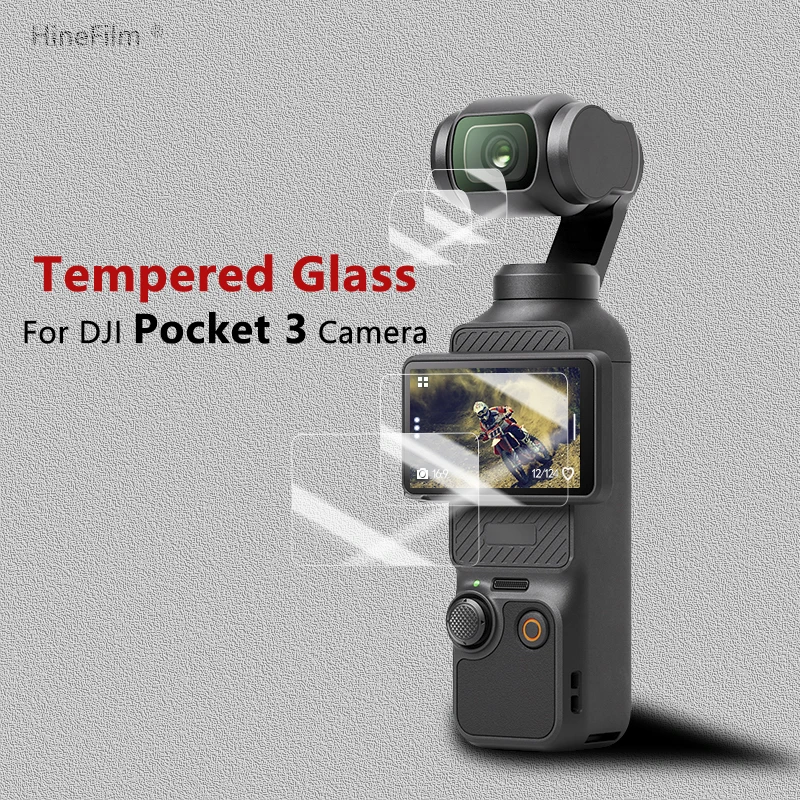 

Pocket3 Camera Tempered Glass Protective Self-adhesive Glass for DJI Pocket 3 Camera Screen Protector Guard Cover