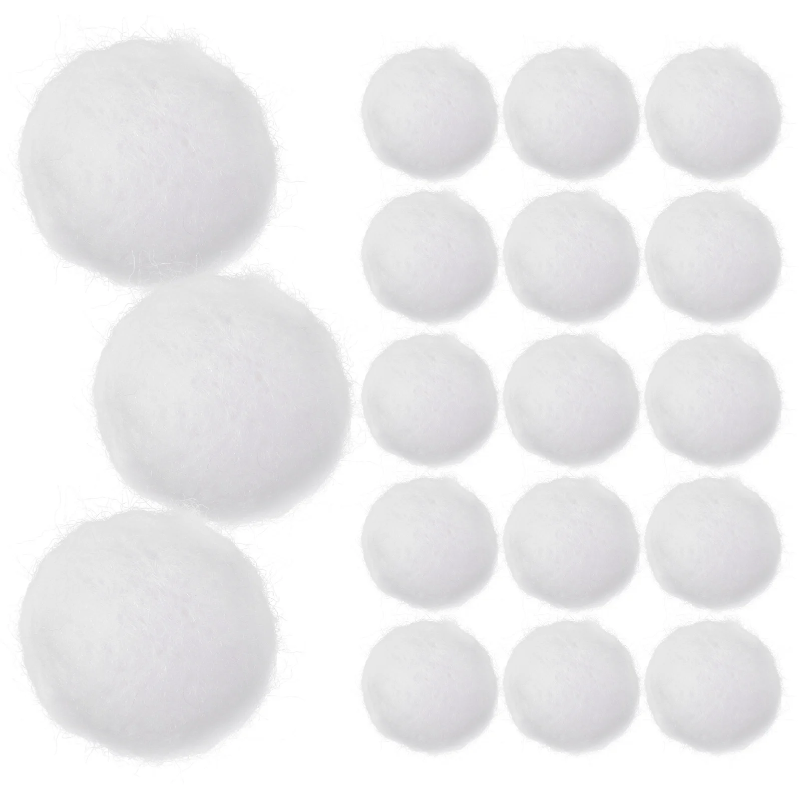 

20 Pcs Wool Ball Crafts Beads for Felt Ornaments Balls Christmas Kit Pom Pompoms
