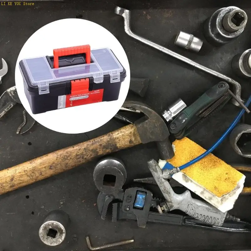 W3JE Tool Box Removable Tray พร้อมเครื่องมือ LID CARE CASE CASE FLY