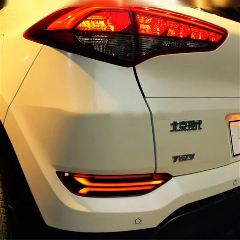 

Car LED Taillights Rear Fog Lamps For Hyundai Tucson 2015-2018 12V Tail Light Back Lamps Brake Light Reflector