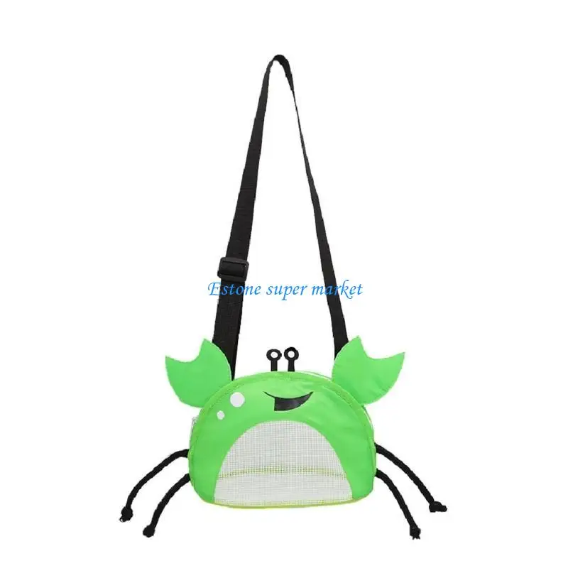 090B Mesh Seashell Bags Shell Collecting Bags with Adjustable Straps and Zipper