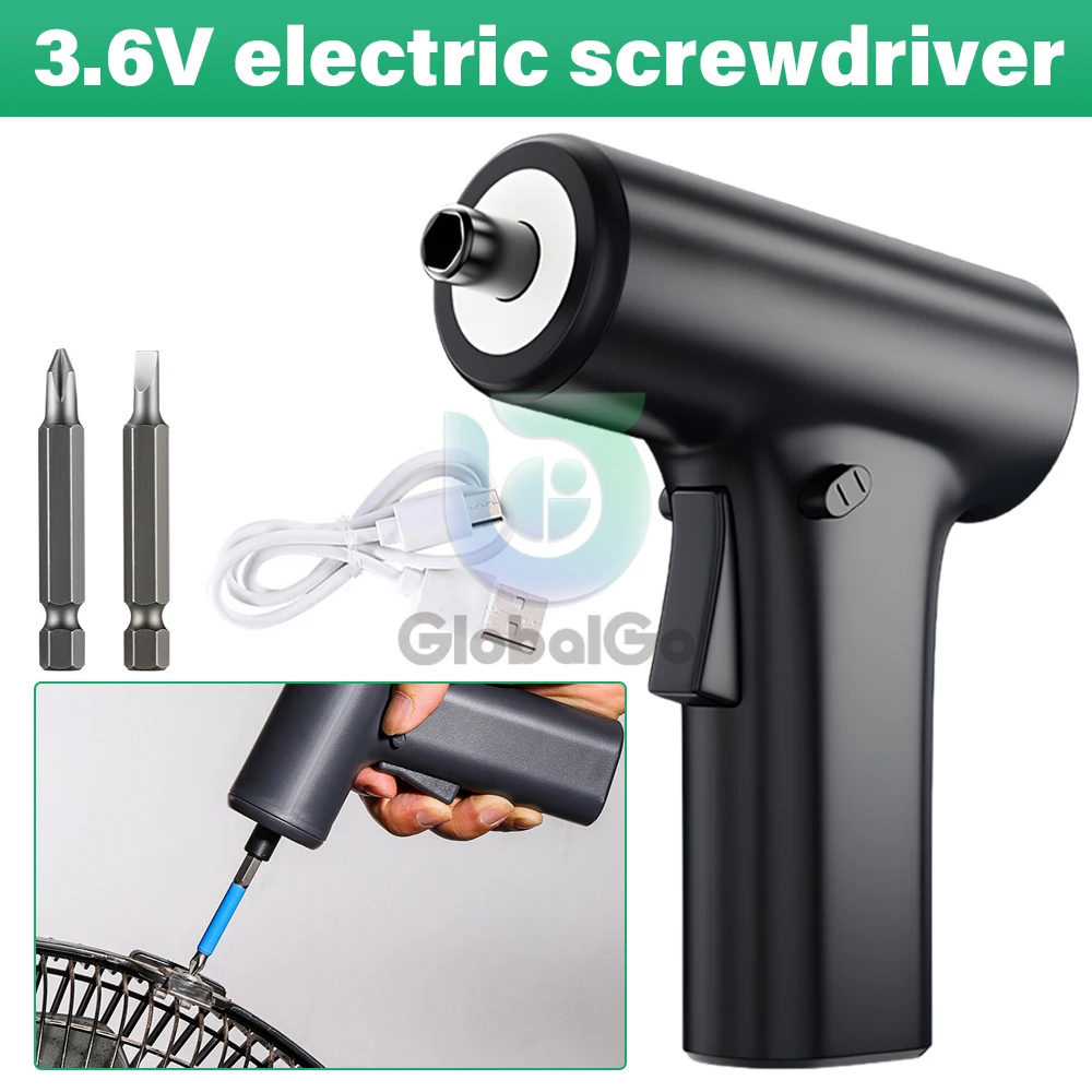 Electric Screwdriver 3.6V 2000mAh 3N.M Torque Household Cordless Electric Screw Set Rechargeable Mini Drill Power Tool work