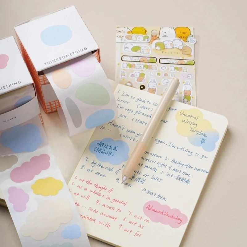 Ins‑Style Pull‑Out Colorful Sticky Notes, Tearable Self‑Adhesive Memo Pad, Student Decorative Stationery Sticker Supplies
