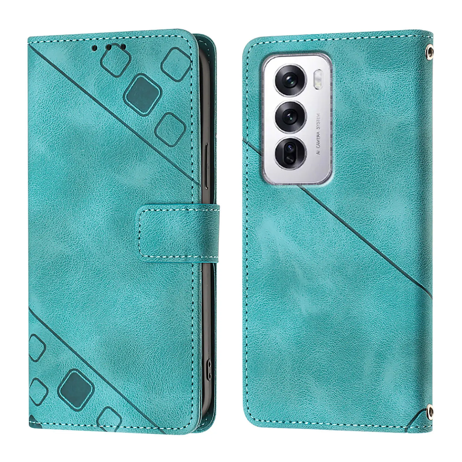 حافظة لهاتف اوبو رينو 5 7 8 9 11 12 13 14 Find X5 X7 X8 X9 Pro غطاء هاتف مغناطيسي فاخر مقاوم للصدمات من الجلد #1