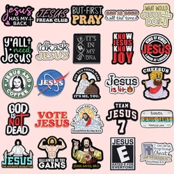 Fun Quotes Jesus Christianity Enamel Pin Custom Cross Jesus Brooches Lapel Badges Easter Jewelrygifts For Believer Drop Shipping