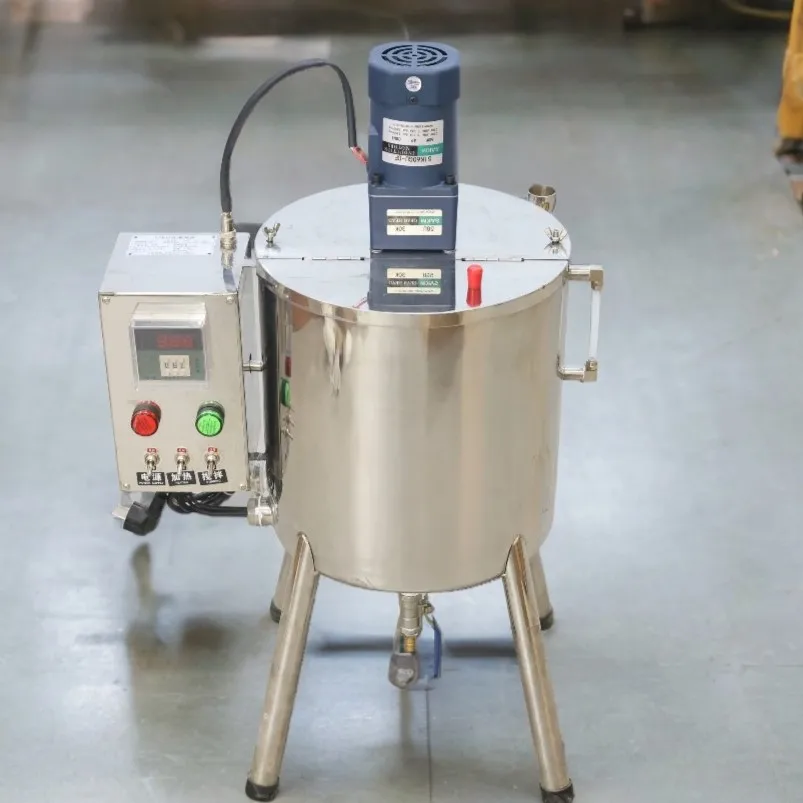 Small Volume Lipgloss Filling Machine Lipstick Balm Viscous Cream Wax Lip Gloss Heating Mixer Nail Polish Making Machine 15L