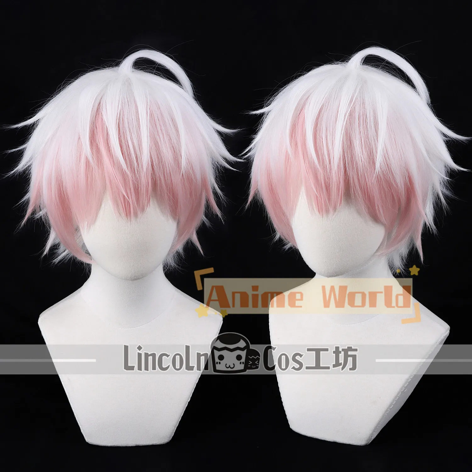 Peluca de Cosplay de Anime Choi Saeran, accesorios para fiesta de Carnaval y Halloween, pelo sintético, fibra resistente al calor + gorro de peluca