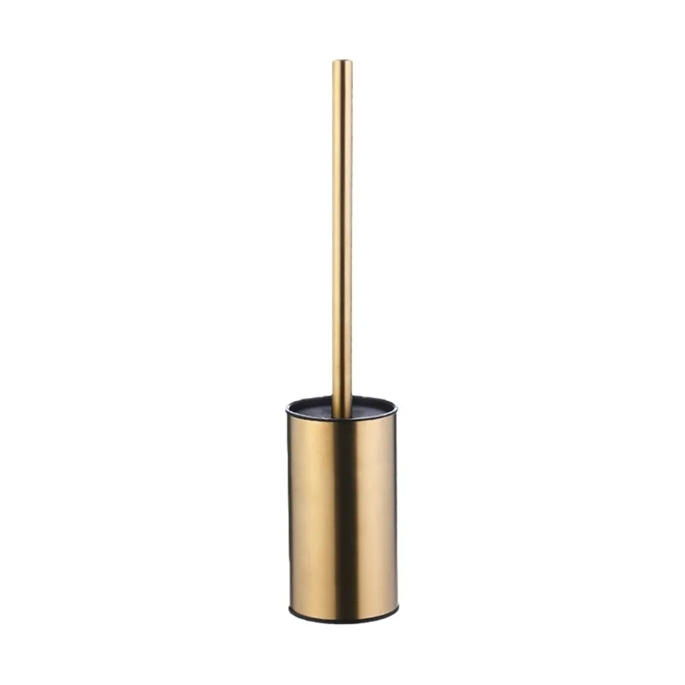 Splash-proof Cover Toilet Brush Set Removable inner cylinder Stainless Steel Toilet Cleaning Brush Floor-standing Rustproof