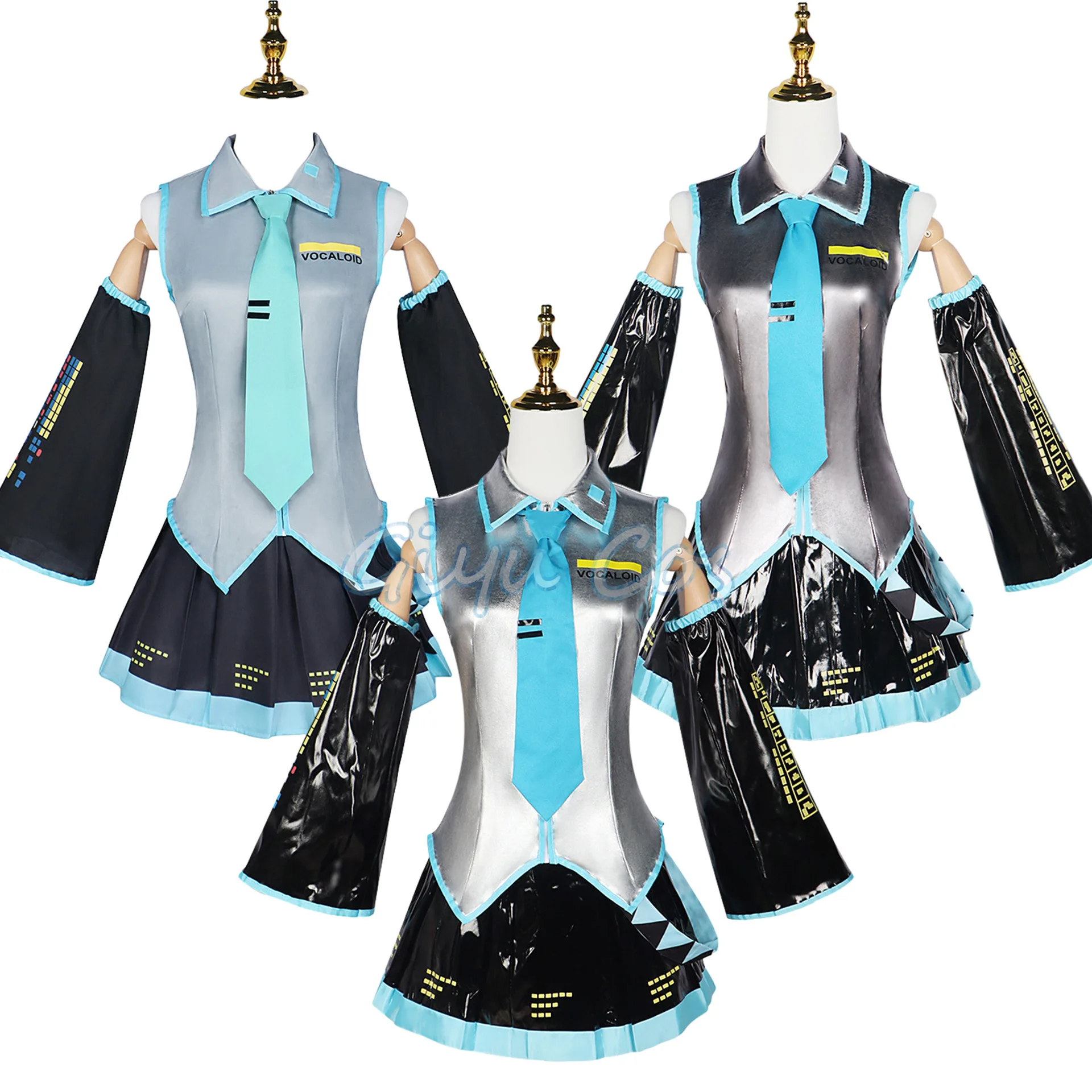 Mikuu Cosplay Costume Carnival Uniform Wig Anime Halloween Costumes Women view 4