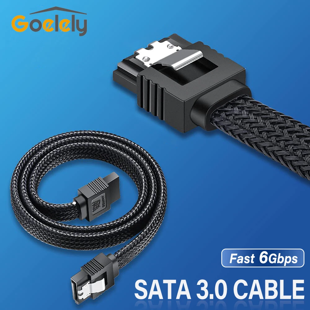 

Goelely SATA 3.0 HDD SSD Data Cable Fast 6Gbps Transfer Speed 5pcs/10pcs Set SATA III Cables Straight SATA to Hard Drive Cable