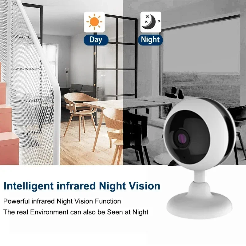 Imagem -03 - Smart Infrared Night Vision Baby Monitor Interfone Bidirecional Câmera de Segurança Interna sem Fio Casa Inteligente 1080p