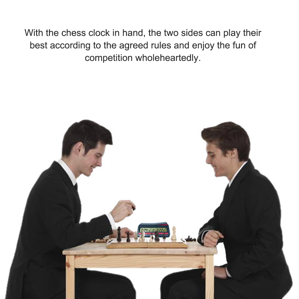 

Chess Digital Timer Professional Digital Chess Clock Plastic Battery Powered Multifunctional Lightweight for Family Personal Use