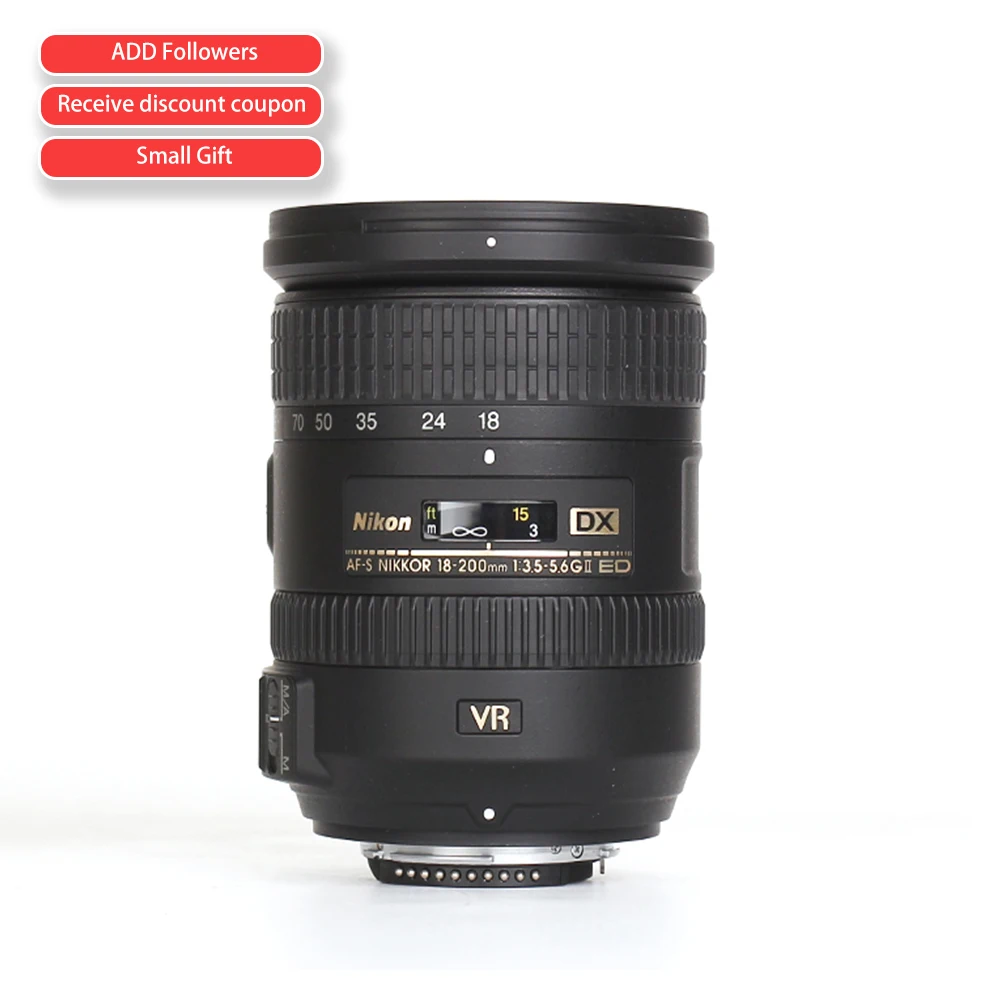 

Nikon 18-200mm f/3.5-5.6G AF-S ED VR II Nikkor Telephoto Zoom Lens for Nikon DX-Format Digital SLR Cameras