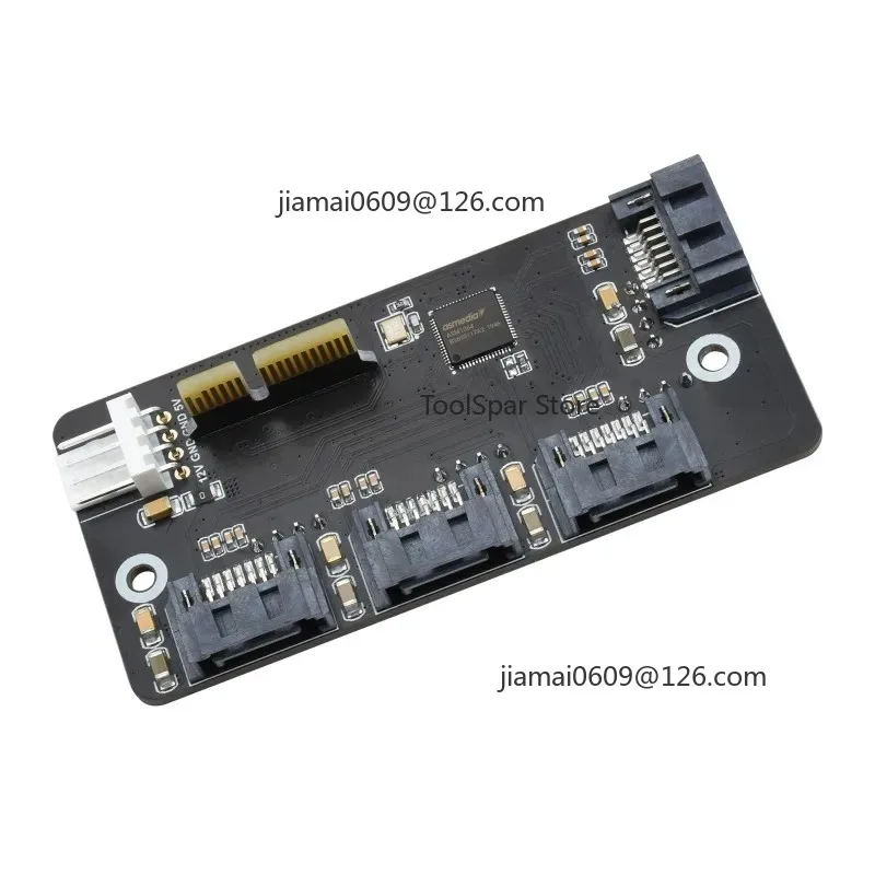 PCIe to 4-Port SATA 3.0 Adapter Card, 6Gbps High-Speed SATA Expander for CM4 Raspberry Pi
