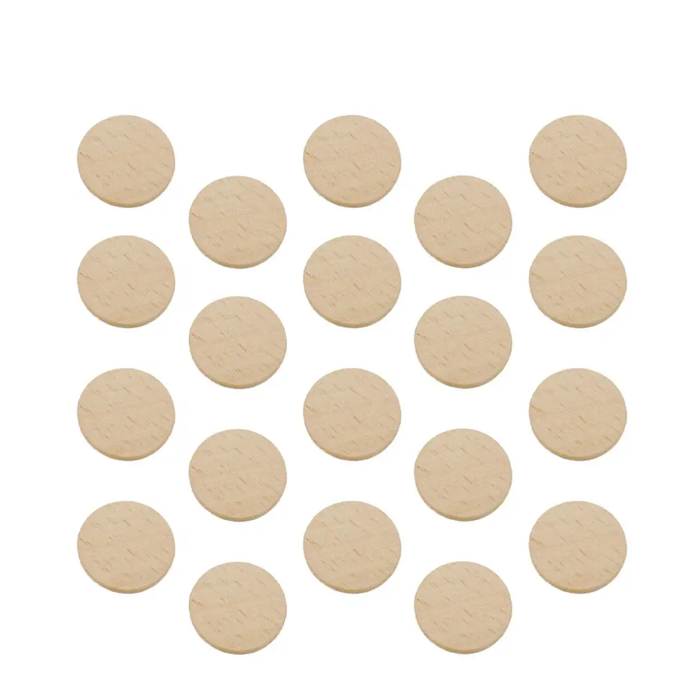50Pcs 36Mm Premium Beech Wood Round Discs DIY Art Craft Material for Pendant Making Drawing Carving Decor Thicken Smooth Surface