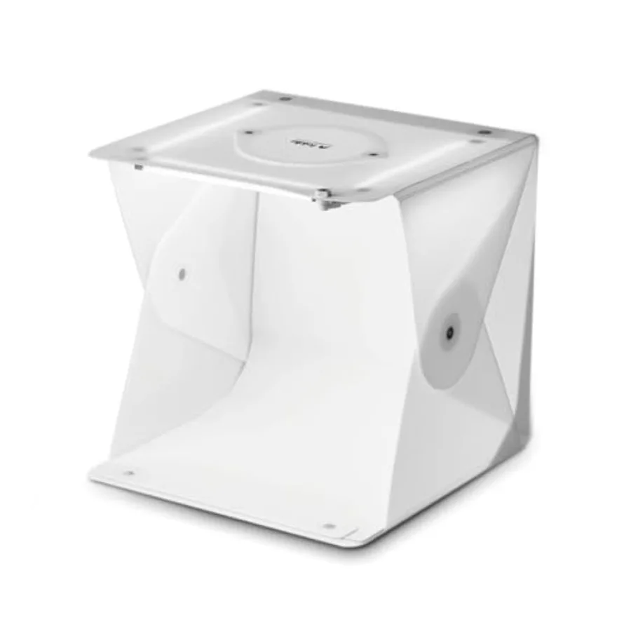 

2 Plus 15inch Lightbox for Product Photography/ 15" x 15"/ Portable Studio Dimmable LED Chips CRI 97+ White and Black Backgroun