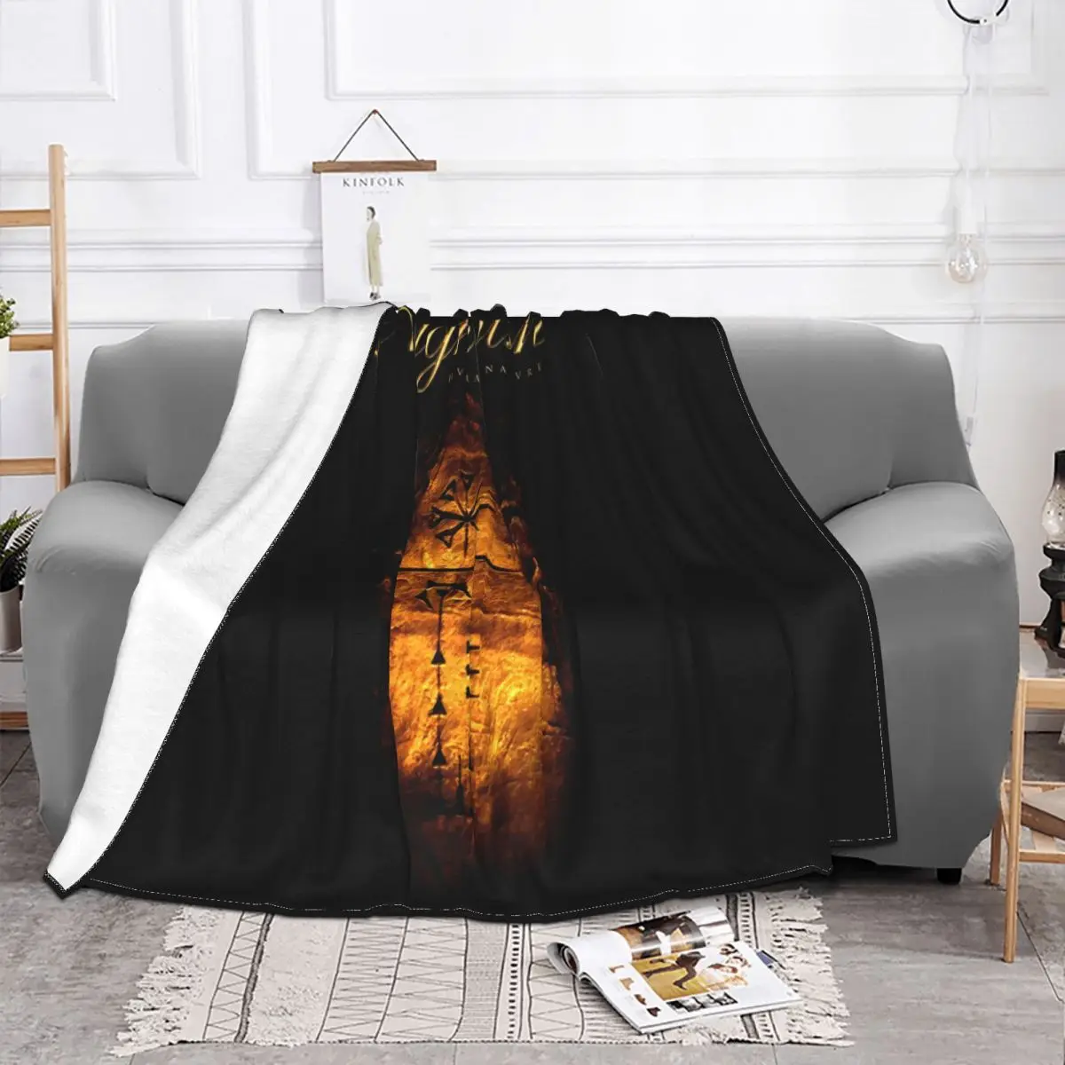 Official Licensed Nightwish Human Ii Nature Symphonic Metal Trend Colour Female Child Throw Blanket