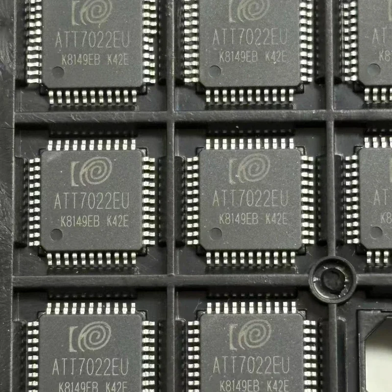 ATT7022EU High-Precision Three-Phase Energy Metering IC, 7-Channel, SPI Interface, LQFP-44