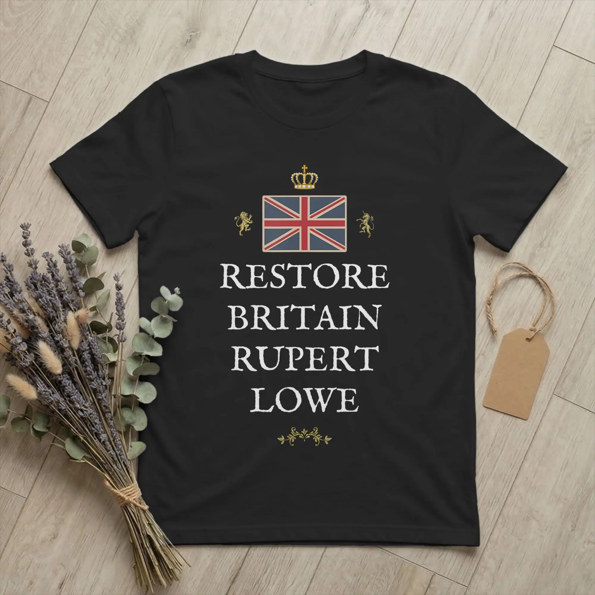 UK United Kingdom Restore Rupert Lowe Men T Shirt British Patriot Tees Short Sleeve Round Collar T-Shirts Cotton Unique Clothing