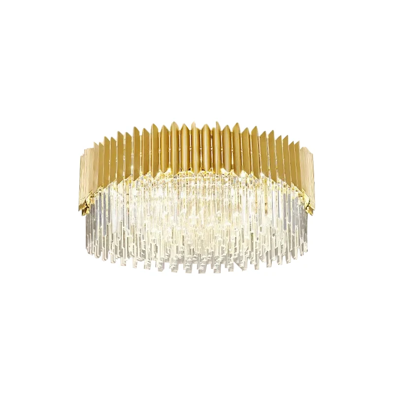 Black Series Round Crystal Led Dimmable Lamparas De Techo Led Ceiling Lights.ceiling Light.ceiling Lamp For Living Room