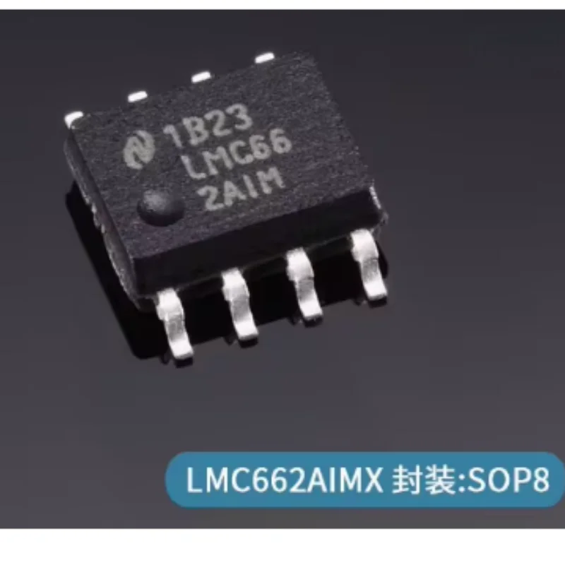 10PCS Original LMC662AIMX SOIC8 Dual CMOS Op Amp 1.4MHz Low Input Bias Current Rail-to-Rail Precision Operational Amplifier IC