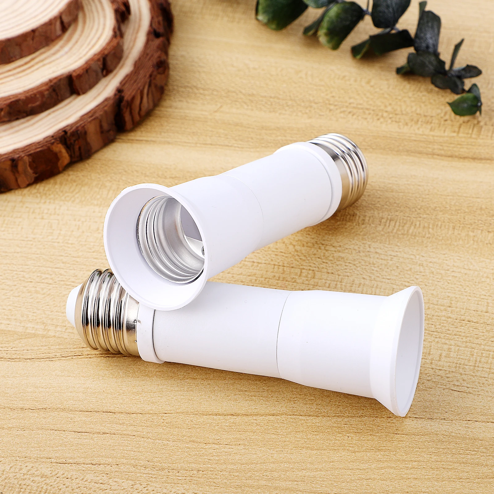 

2pcs Bulb E27 Bulb Extension Adapter Telescopic Light Socket Extender 360 Degree Lighting Extender For Kitchen Bedroom Garage