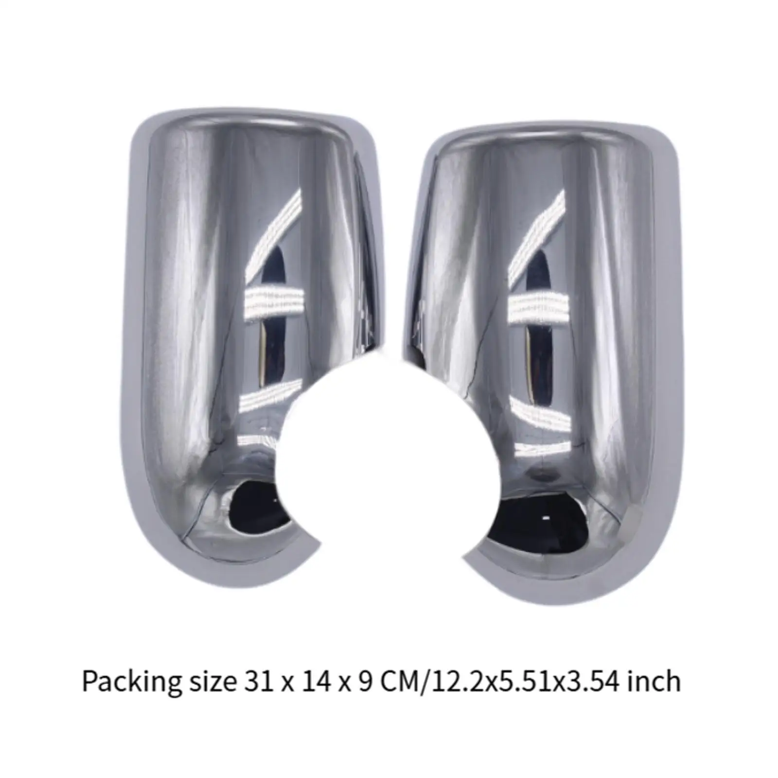 2x กระจกมองข้าง Trim ครอบคลุมกาวสําหรับ Ford Transit MK6 2000-2006