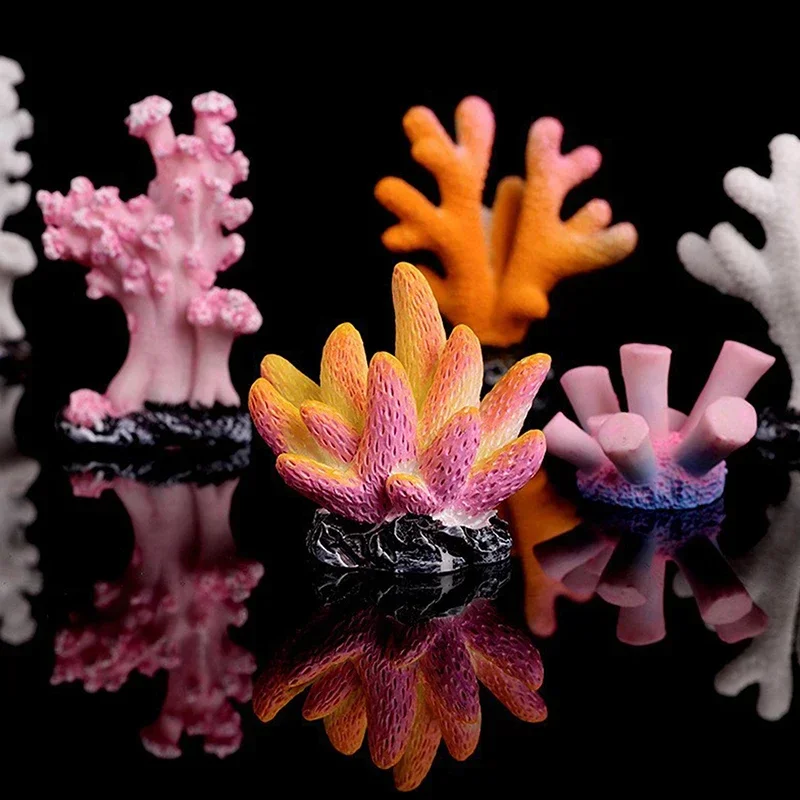 Resin Starfish Coral Decoration Artificial Fish Tank Reef Landscape Craft Tabletop Aquarium Decor Ocean Theme