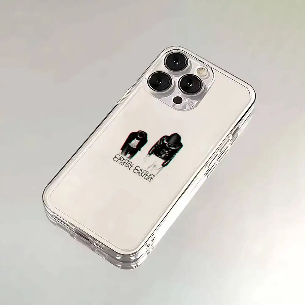 Чехол для телефона BNAD C-Crystal C-Castles для iPhone 6,16,15,14,13,12,11,17 Pro,Max,Plus,X,XS,XR,SE,Mini, прозрачный мягкий чехол