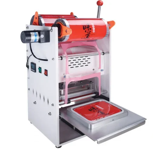 KIS-300 Easy To Operate Manual Plastic Tray Sealer Cooked Fast Food Container Instant Noodle Packing Machine Small Business