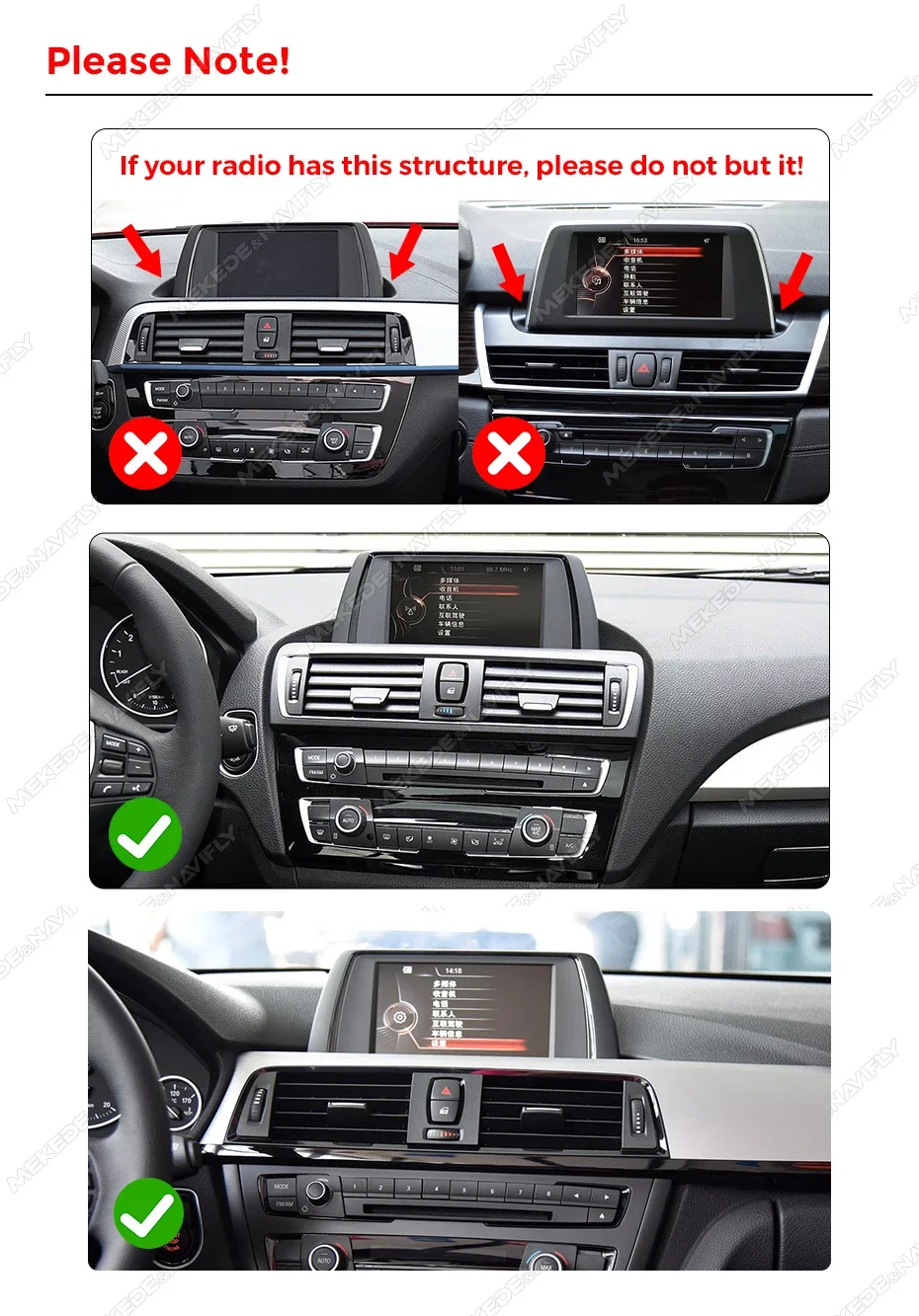 10,25 Zoll 1920*720 QLED Linux Bildschirm Kabelloses CarPlay Android Auto Autoradio für BMW 1 2 3 4 Serie F20 F21 F22 F30 F31 F32 F33 2012–2016 NBT-Systeme Autoradio Stereo Multimedia-Player mit BT GPS-Navigation Plug-and-Play-Installation – Detail 4