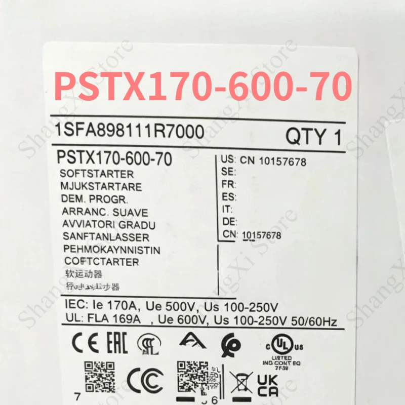 1PCS Brand New PSTX170-600-70 Soft Starter 1SFA898111R7000 Fast Delivery