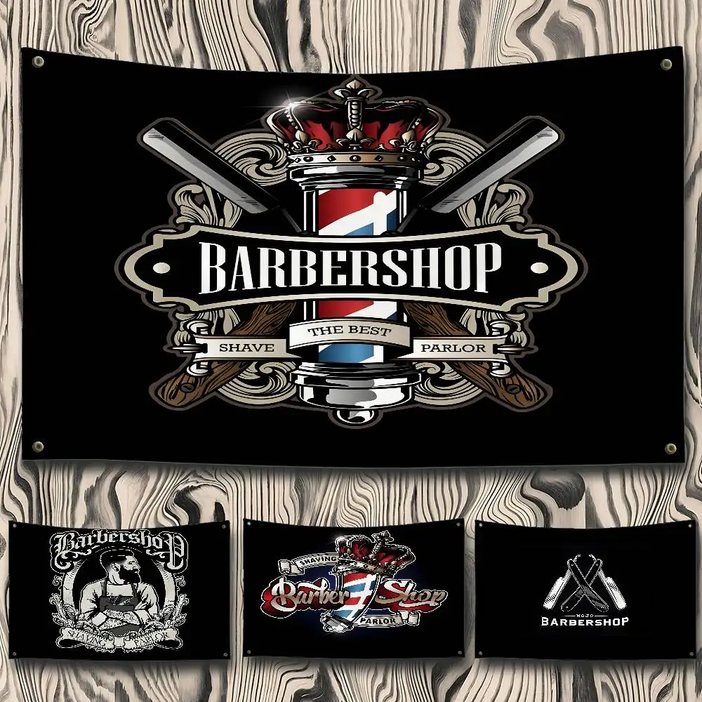 Vintage Sign Expert Barber Shop Flag Flags Room Decor Outdoor Decors Personalized Items Flags For Bedrooms Home Tapestry