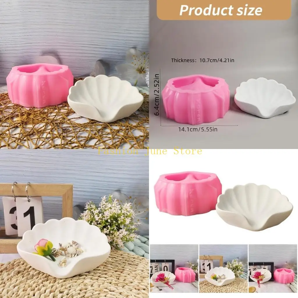 

N5KA Silicone Soap Dish Mold Shell Holder Mold for Bathroom Decors and Storage